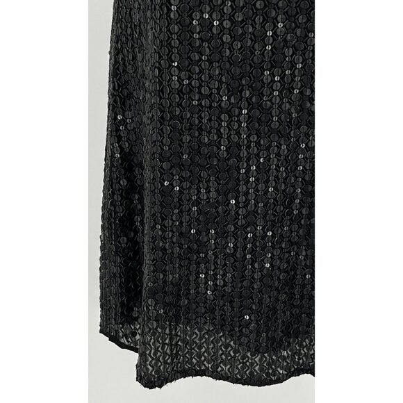 Romeo & Juliet Couture Sequined Dress Black Spaghetti Strap Size S New With Tags - Picture 4 of 10
